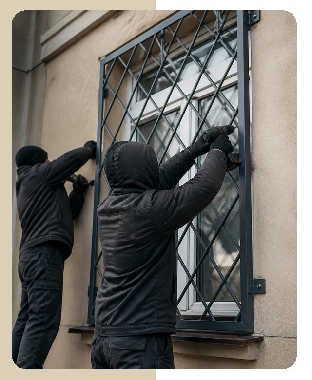 Установка антивандальных решеток на окна в Видном
